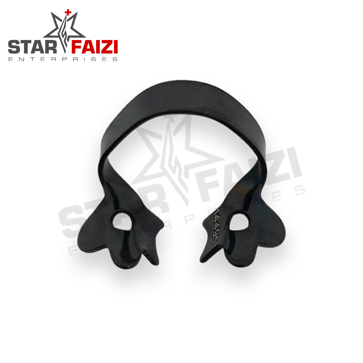 NO. 1A BLACK COATED RUBBER DAM CLAMP