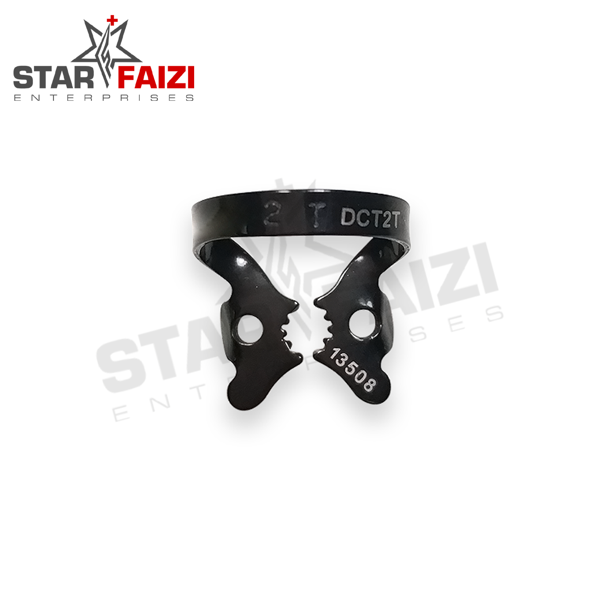 NO. 2T BLACK COATED RUBBER DAM CLAMP