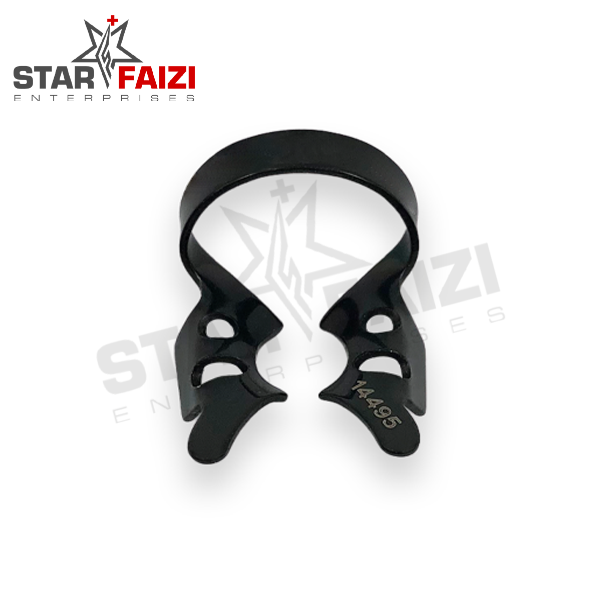 NO. 201 BLACK COATED RUBBER DAM CLAMP