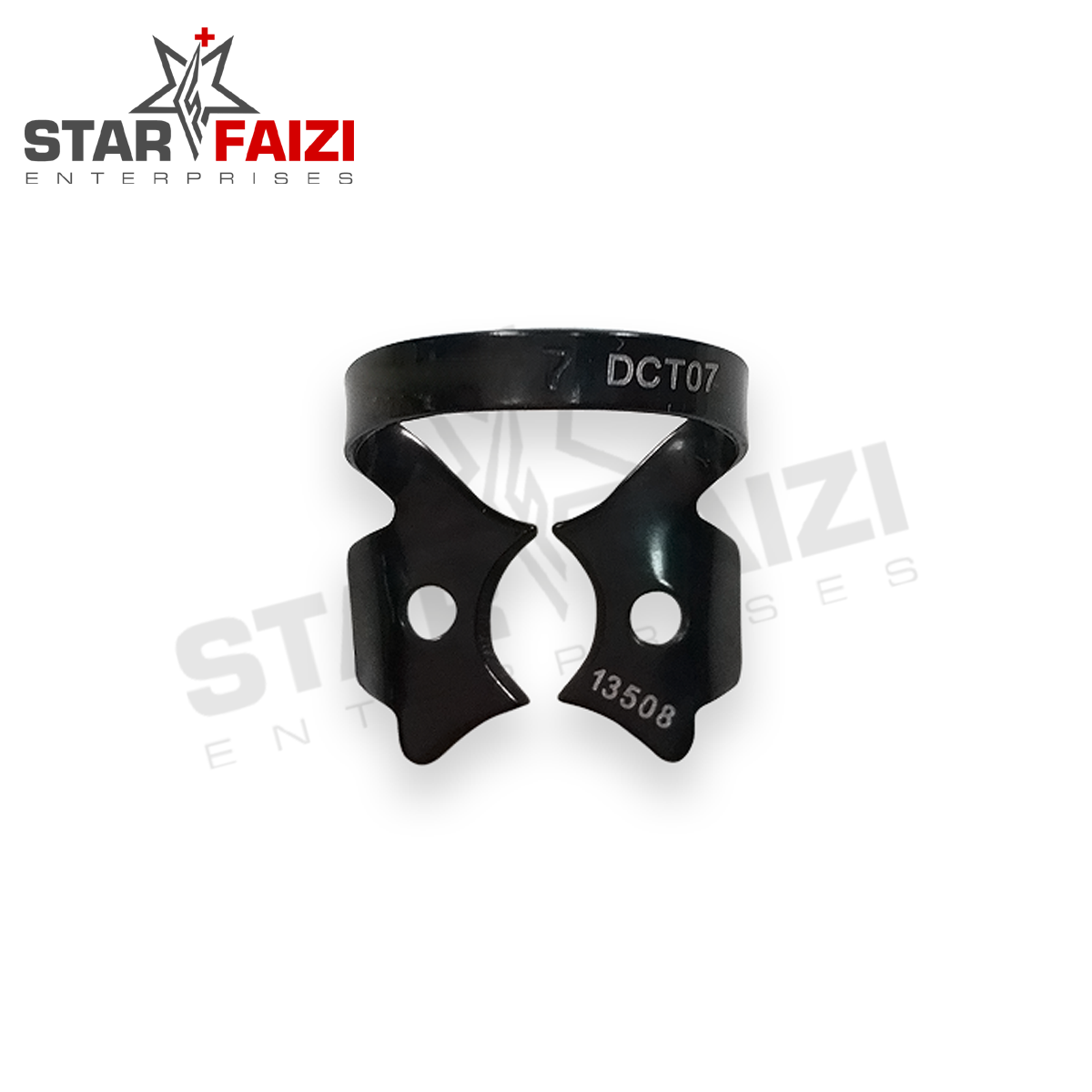 NO. 7 BLACK COATED RUBBER DAM CLAMP