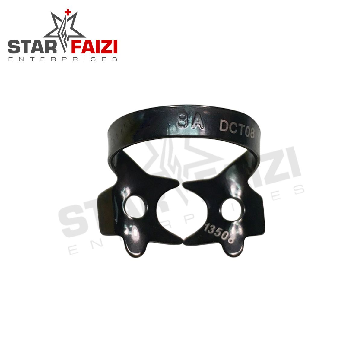 NO. 8A BLACK COATED RUBBER DAM CLAMP