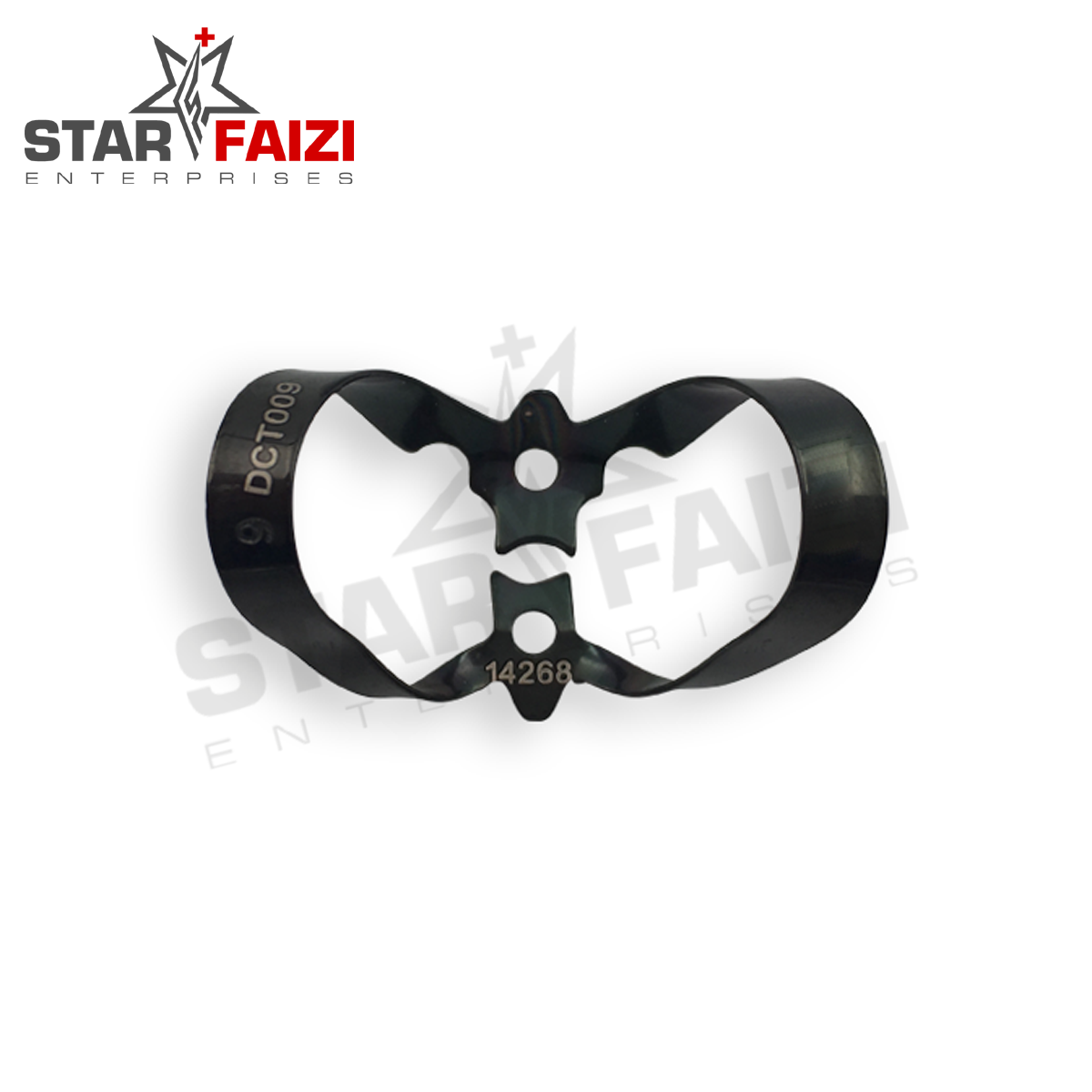 NO. 9 BLACK COATED RUBBER DAM CLAMP