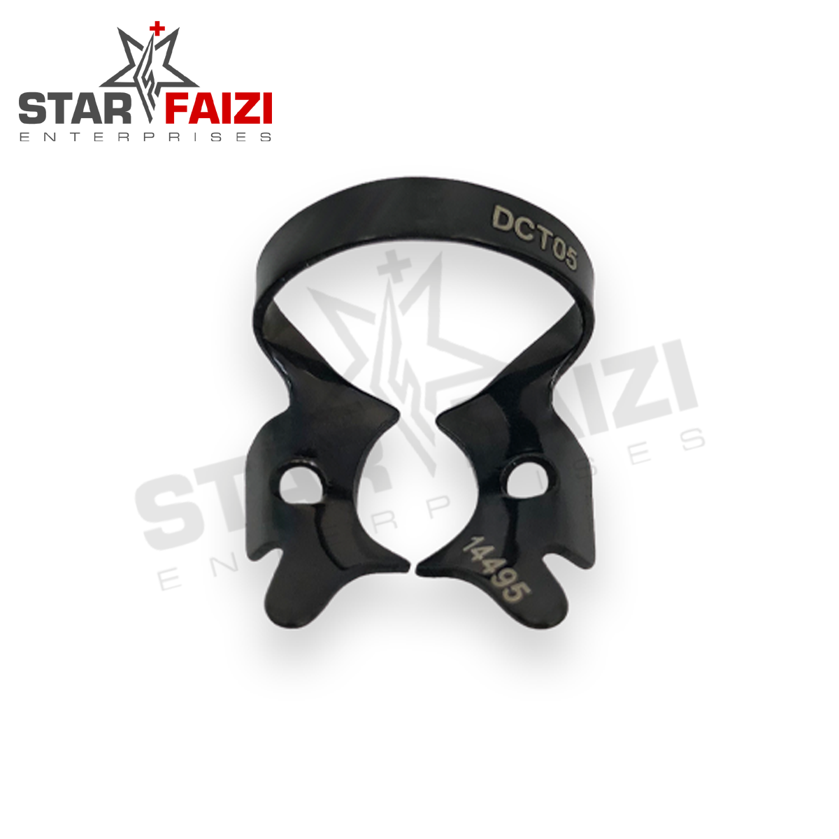  NO. 5 BLACK COATED RUBBER DAM CLAMP